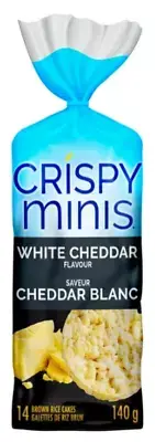 Quaker Crispy Minis White Cheddar Flavor Brown Rice Cakes, 140g