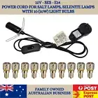 Power Cord 12V SES E14 for Salt Lamps - Selenite Lamps with (12v) 10W light Bulb