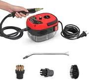 Portable High Temperature Steam Cleaning Machine 2500W Handheld High Pressure Steam Cleaner with 3 Brush Heads 2 Spray Gun and Cleaning kit Tool, 6 Adjustable Speeds for Stain Car Seats Kitchen D