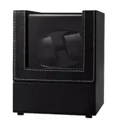 Dual Automatic Watch Winder Luxury Storage Box PU Leather With USB Plug