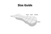 Tiki Deluxe 'Croc' Soprano Ukulele Hard Case (Black)