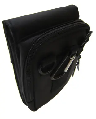 腰包外掛型二層主袋大容量6寸手機適工作工具袋隨身輕便防水尼龍布可穿皮帶固定肩背斜 (2.6折)