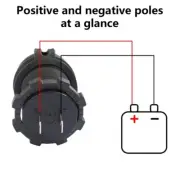 12-24V USB Power Outlet Double USB Outlet Charging Socket with Waterproof Caps