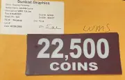 SU83357 Brand New WMS 22,500 Coins WMS T/A Ins 5 3/4 x 2 1/2