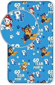 Paw Patrol Blue UK Single Fitted Sheet
