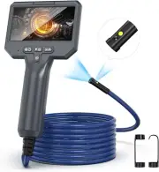 Dual Lens Borescope with 4.3 IPS Screen 1920P HD Industrial Endoscope Dual Lens