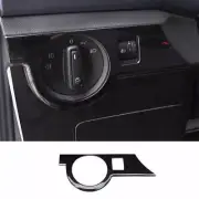 20-22 Black Titanium Headlight Switch Control Frame Trim For Volkswagen T-Cross (for: Volkswagen)