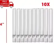10pcs Thick Glass Tobacco Glass Pipe Reusable One Hitter Smoking Tube Pipe 100MM