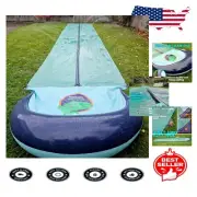 Water Fun Guaranteed: 31ft Inflatable Slip n Slide with Crash Pad & Sprinklers