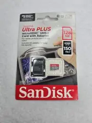 SanDisk Ultra PLUS 128GB MicroSDXC Card With Adapter