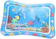 ERINGOGO 1pc Inflatable Water Mat Sensory Stimulation Cushion for Boy Girl and Adorable Ocean Creature Design Easy to Pack and Store Durable Material for Crawling Playtime Blue