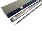 BLACK ASH 57 Inch Graphite Pool Snooker Billiard Cue and Black Case