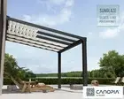 Palram - Canopia | Stockholm 3.4X3.7 Patio Cover Shade White. Roof Blinds Only.