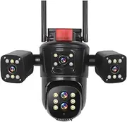 20MP WiFi IP Camera - Outdoor, 10X Optical Zoom, Four Screens, Five-Lens PTZ, Auto Tracking, Waterproof CCTV Camera(U/S,10K 10xZoom No Card)
