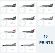 Warhead Illustrated RAAF Mirage III Set 1 Aircraft Print Bundle