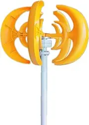 Wind Generator Gold Lantern DC Home Generator Mixing Wind Generator Wind Turbine (400W 12V / 24V) is Suitable for Farm