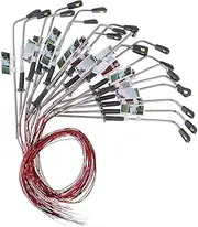 20pcs Model Railway LEDs Lamppost Wall Lights 1:100 Scale 3V