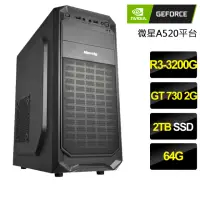 在飛比找momo購物網優惠-【NVIDIA】R3四核GT730{紫微星辰}文書電腦(R3