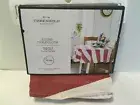 Threshold 70" Round Red & White Stripe Tablecloth Christmas 2021 New