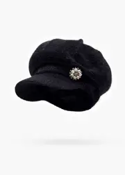 [Taking Shape] Taking Shape Winter Baker Boy Hat in Black - Women's Accessories Black