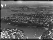 NSW Looking towards city from Mosman B Mosmans Bay Aerial views - Old Photo