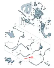 VW ARTEON 3H7 CLUTCH PEDAL MECHANISM PIPELINE RHD 5Q2721465AF NEW GENUINE