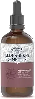 Elderberry & Nettle Extract for Dogs 100ml. Pure Herbal extracts to Enhance Pigmentation