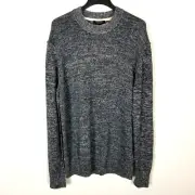 Ted Baker Men Marble Gray Crew Neck Cotton Sweater Pullover 6 US 2XL