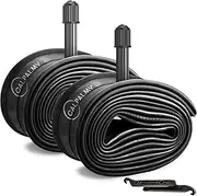 (2-Pack) CALPALMY 700x35/43c Inner Tubes Schrader & Presta Valve - 28" 700c Bike Tubes for Mountain Bikes and Road Bikes