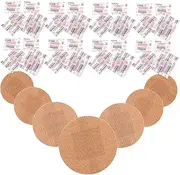 KOMBIUDA 80PCS Portable Round Fingertip Bandages Breathable Flexible for Outdoor Activities Durable Versatile Protection and Scrapes Included