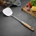 Long Handle Cooking Shovel Wood Handle Rice Spoon Ladle Home Use