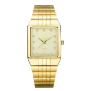 Luxury Stainless Steel Bracelet Golden Quartz Watch Men Women Watches Casual Wristwatches Female Male Clock