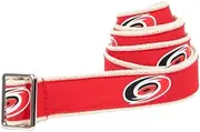 Carolina Hurricanes NHL Hockey Belt Officially Licensed With Stainless Steel Slide Buckle And Logo Tin For Men And Women
