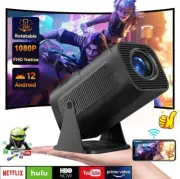 Android 12 Projector WiFi 5G 4K Smart LED Bluetooth HDMI USB Office Home Theater