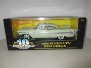 ERTL AMERICAN MUSCLE 10 YR 1958 PLYMOUTH BELVEDERE 1:18 SCALE LTD ED