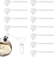 30 PCS Perfume Dispenser Pump, Travel Mini Perfume Refillable Bottle Pump Transfer Tool for Travel Refillable Perfume Spray Bottle (White, One Size)
