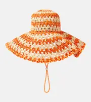 [Alemais] Alémais Flame raffia sun hat One Size multicoloured