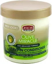 ((2 Pack)) - Ap Olive Miracle Leave-In Conditioner 440ml Jar (2 Pack)