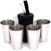 BPM 9050 18/8 Beaker Set, 4 Pieces & Case