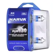 Narva Platinum Plus 130 Halogen Headlight Globe H4 12V Pack of 2 - 48542BL2 (for: Ford)