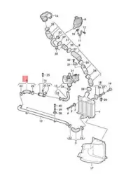 NEW AUDI VW Q7 TOUAREG 4MB 4MG CR7 PRESSURE HOSE 4M0145709P ORIGINAL