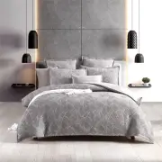 Renee Taylor Bengali Silver Quilt Cover Set