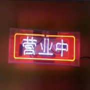 Business Open WorkShop Neon Sign 14"x6" Acrylic Box Bar Light Lamp Glass Poster