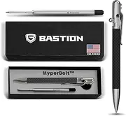 BASTION Slim Bolt Action Pen - Refillable Ink Ballpoint Pens Metal Cute Low Profile Super Lightweight EDC Retractable…
