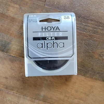 New Unopened HOYA CIR-PL 58mm Alpha Circular Polarizer Camera Lens Filter