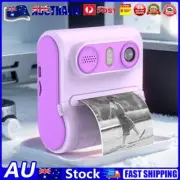 46MP Instant Print Camera 1080P Kids Video Camera Mini Thermal Printer (Purple)