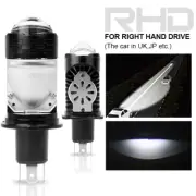 RHD Mini H4 Bi-LED Projector Lens LED Headlight Bulbs Hi/Lo Beam 12000LM 100W