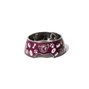 NRL Manly Sea Eagles Pet Bowl Dog/Puppy 20cm Stainless Steel Food/Drink Feeder