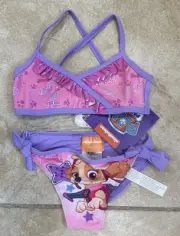 Nickelodeon Paw Patrol Girls 2 Pieces Bathing Suit Purple 2 Years