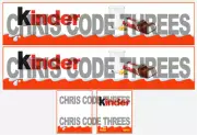 Code 3 Adhesive Vinyl Trailer Decal - Kinder - 1/50 1/64 1/76 1/148 1/87
